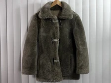 Knight Tailors Reversible Suede Shearling Sheepskin Toggle Coat 36 M New Zealand