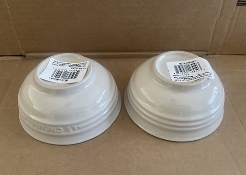 Le Creuset Steingut Mini Schale / Dips / Snackschalen in Baiser (2 Schüsseln) - Bild 1 von 4