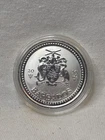 2019- BARBADOS- TRIDENT- 1 TROY OZ- .999 FINE SILVER ROUND- NR AUCTION