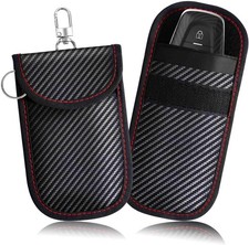 2 Pack Faraday Bags for Key Fob, Faraday Pouch Car Keys RFID Signa Size: Small