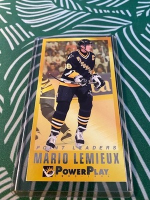 Mario Lemieux 1993/94 FLEER  POWER  PLAY point leader #8 of 20 - FREE SHIPPING