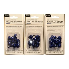 B.Pure Concentrated Retinol  Facial Serum Biodegradable Capsules Lot Of 3 NIP