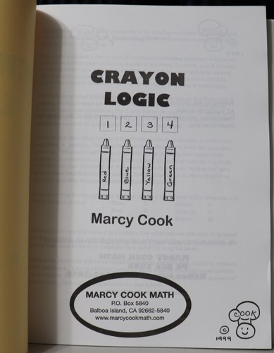 Crayon Logic: Marcy Cook Math (OOP Physical Version) - Picture 2 of 6