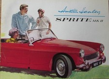 1964 Austin Healey Sprite Mk Ii Original Sales Brochure England 1964 Austin Healey Sprite Mk Ii Original Sales Brochure England