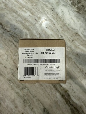 New Control4 C4-KD120-LA  Adaptive Phase Keypad Dimmer Control - Light Almond