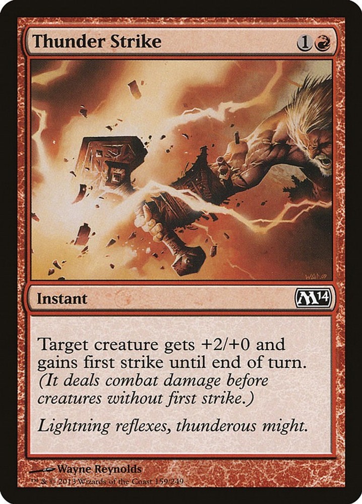 NM - Thunder Strike [M14 - 159] Magic 2014 (M14)