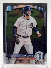 2025 Bowman Chrome BCP-24 Max Clark Mega Box Chrome & Base RC's Tigers Mint SP.
