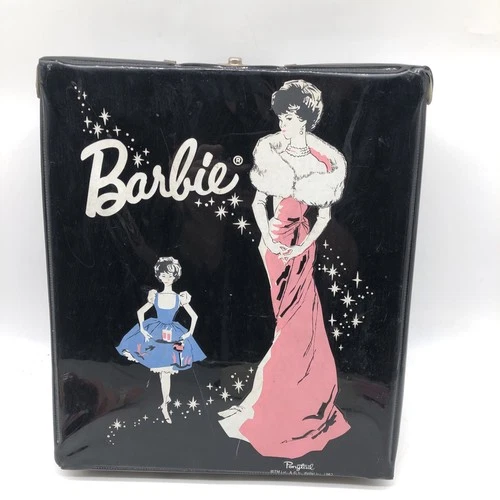 Vintage 1962 Mattel Black Ponytail Barbie Enchanted Evening Carry Case