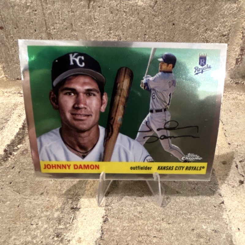 Topps 2003 Topps Chrome Johnny Damon #475 Kansas City Royals MLB Card