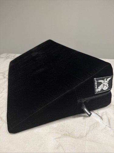 Liberator Ramp Wedge Foam Pillow with Black Velvet Removable Cover 24" by 14"