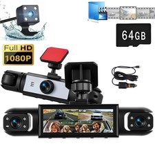360  4 Channel 1080P HD Car Dash Cam Front and Rear Inside Left Right  Camera