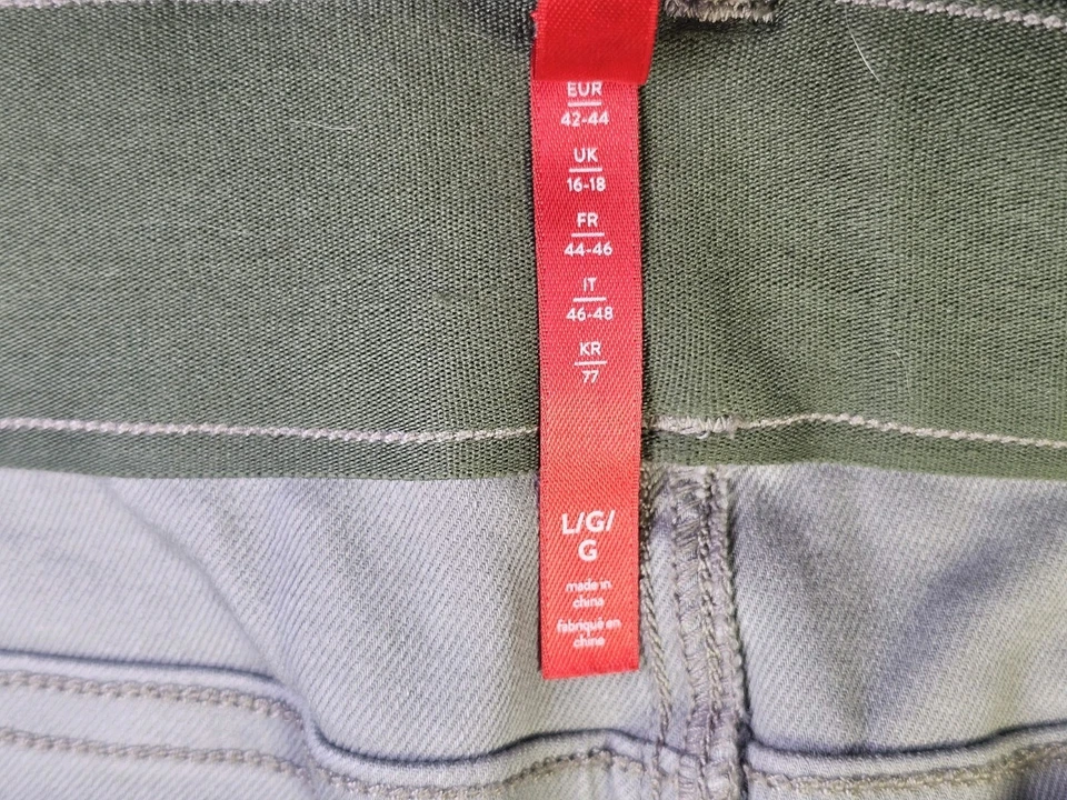 Pantalones cargo Spanx elásticos de sarga al tobillo en camuflaje lavado a piedra para mujer talla grande Foto 4 de 4