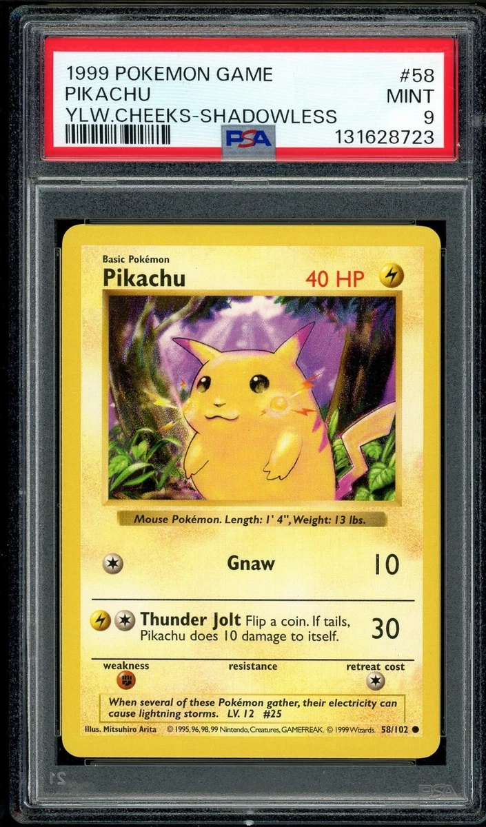 Pikachu Pokémon TCG Professional Sports Authenticator (PSA