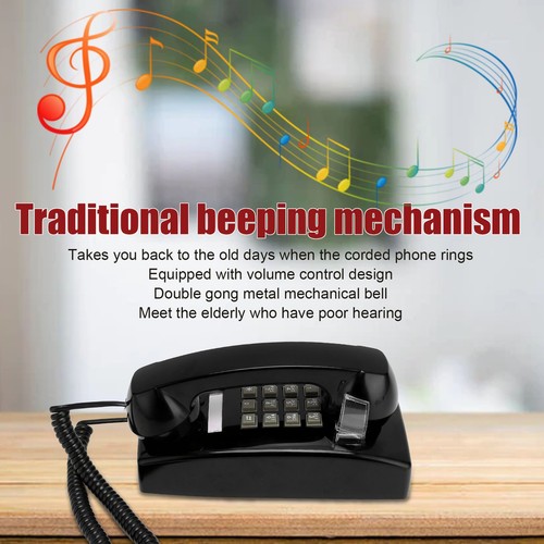 Retro telefon ścienny klasyczny wodoodporny telefon przewodowy z kogeneracją L - Zdjęcie 10 z 22