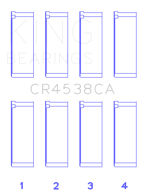 King Mini Cooper S/Cooper S Conv/Works W11B16A (Size +0.5) Rod Bearing Set main image 1