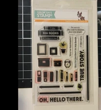 Simon Says Stamp To Thine Own Shelf clear stamp set 4 x 51/4