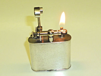 DUNHILL ''UNIQUE'' LIFTARM LIGHTER - SILVER PLATED -PAT. 143752 - SWITZERLAND-RARE