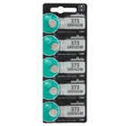 5 Pcs Murata Replaces Sony 373 SR916SW 1.55V Silver Oxide 0%Hg Watch Batteries