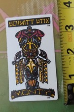 Schmidtt Stix Monty Nolder Skateboard Vintage Clear 80's Skateboarding STICKER