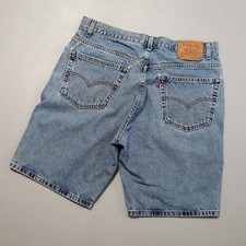 Vtg Levi's 505 Jean Shorts 38 Mens Measure 36 Red Tab Denim Dad Regular Fit