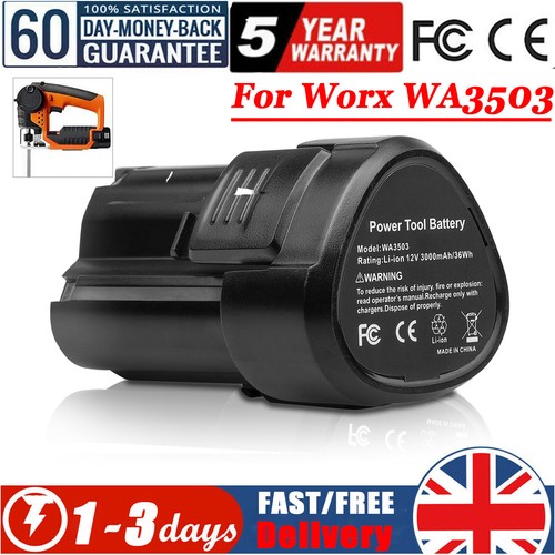 12Volt 3.0Ah Liion Battery For Worx WA3503 WA3504 WA3505 Cordless