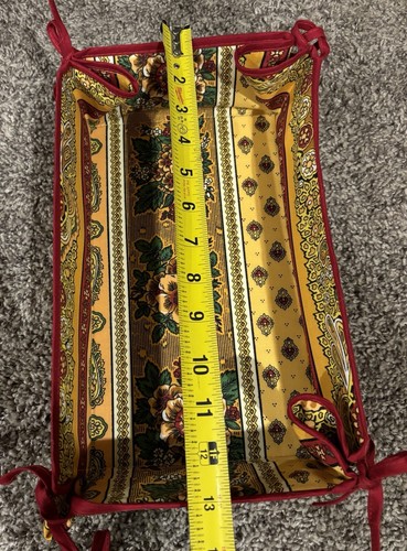 Cestino quadrato francese di Marat, Avignone, Provenza, Francia 100% cotone, 8" - Foto 4 di 10