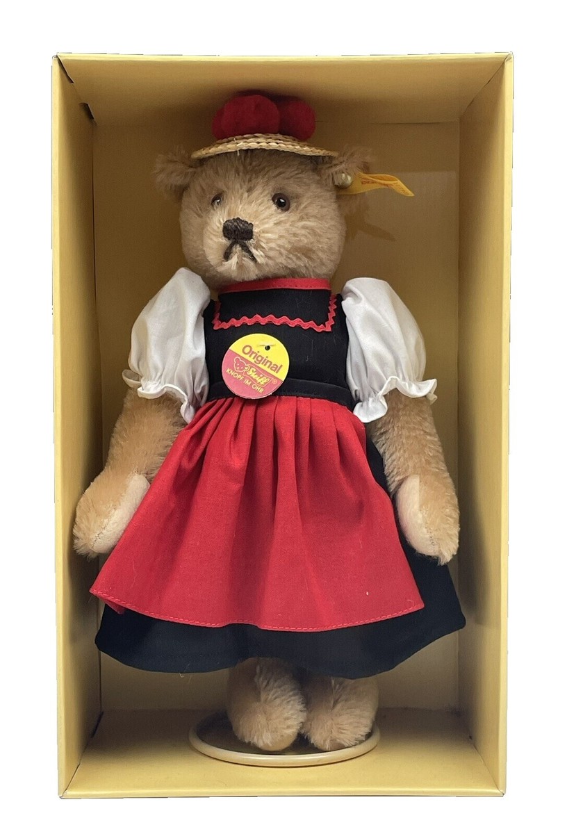 * vintage steiff ୨୧ * もも色リボンの ウサちゃん Steiff Zebra 1960s Velvet 12cm 5in Mohair Mane no ID Vintage