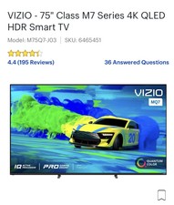 Vizio 75 Mseries