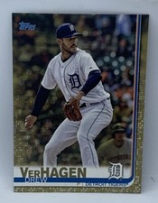 2019 Topps Series 2 Drew VerHagen Tigers #586 Gold 895/2019