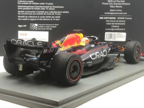#1 Max Verstappen Red Bull RB19 Winner Monaco GP 2023 Diecast F1 Car 1/18 Spark - Picture 5 of 15