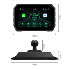 5 Inch Portable Motorcycle GPS Navi Waterproof Carplay Android Auto Mrirro 2025