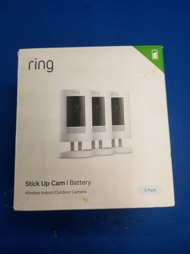 3er Pack Ring Stick Up Cam 3. Gen Home Überwachungskamera mit Akku (OPEN BOX)