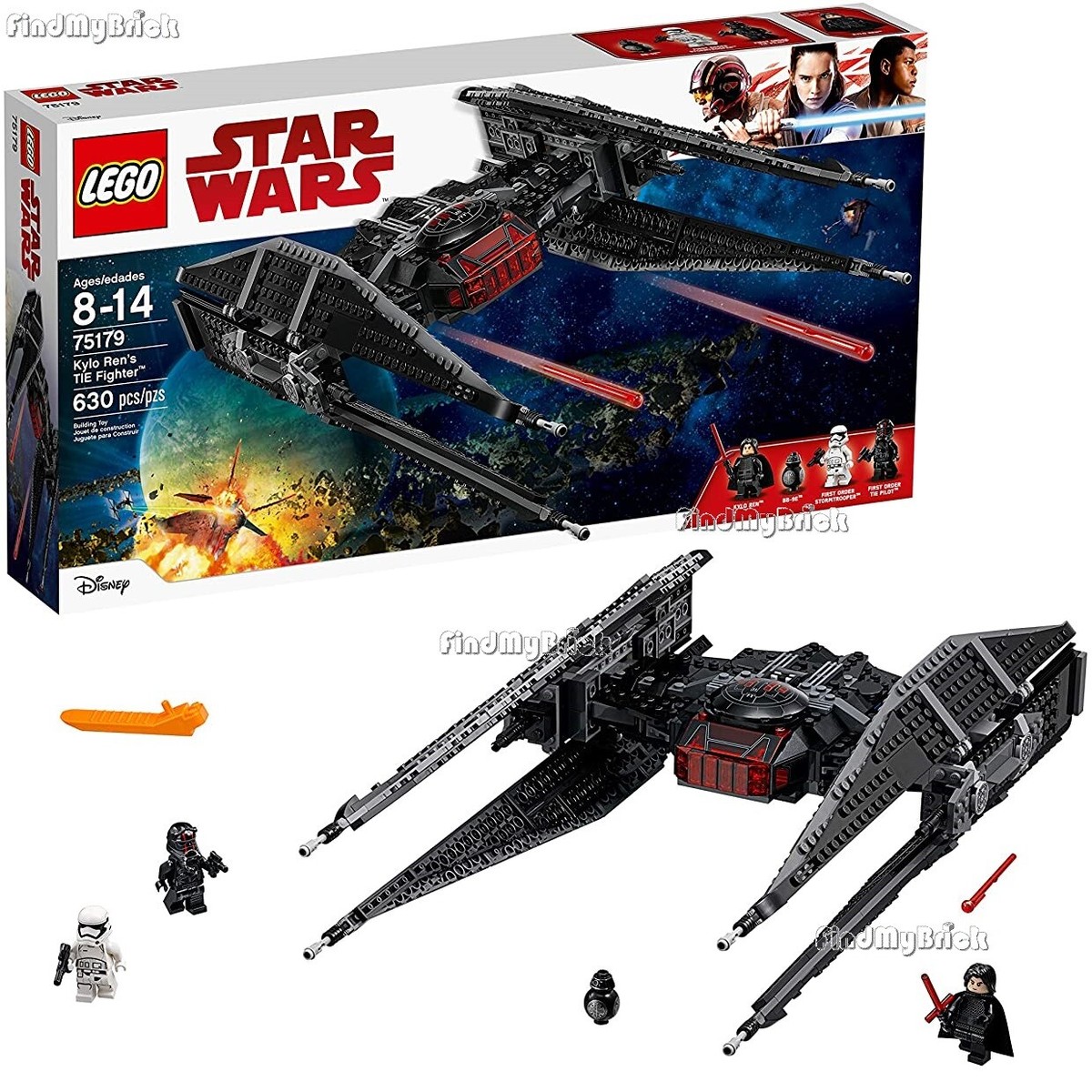 Lego Star Wars The Last Jedi 75179 Kylo Ren's TIE Fighter Lego Star Wars The Last Jedi 75179 Kylo Ren's TIE Fighter