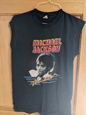 Michael Jackson Thriller Sleeveless T Shirt adult small uni-sex black vintage