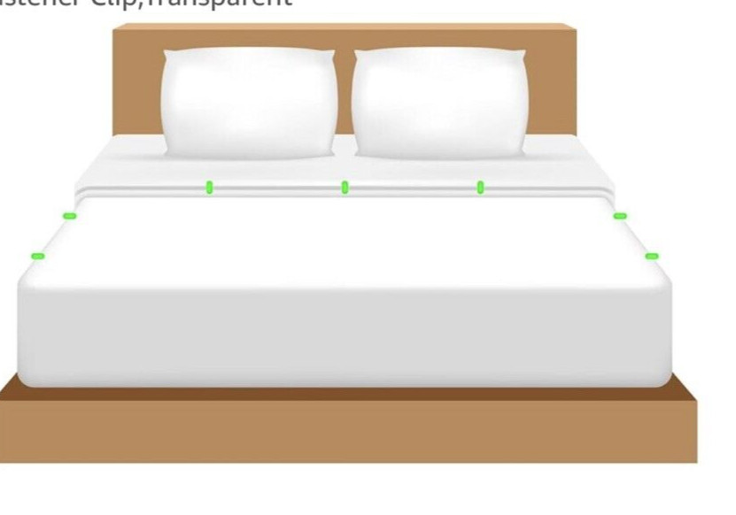 PATIKIL Quilt Cover Clips,6pcs No Pins Plastic Duvet Clips NEW!!