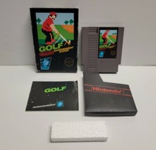 Golf Nintendo Entertainment System, 1985 NES Black Box Complete CIB Hangtab