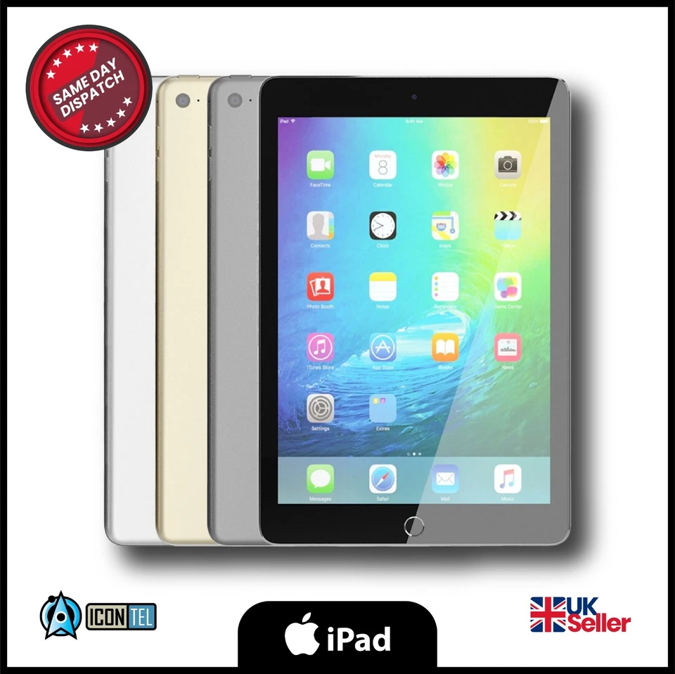 Apple iPad mini 4 2015 - Wi-Fi/Wi-Fi + 4G - Grey/Gold/Silver - 32/128/256GB A+ - Image 2 of 4