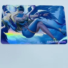 Digimon Rainbow Foil Holographic Character Art Card - Angewomon G