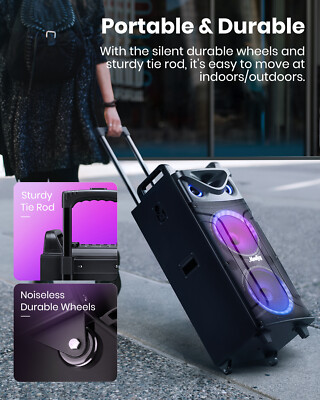 Moukey MTs210-1 Portable Speaker 280W Bluetooth Sing Machine 