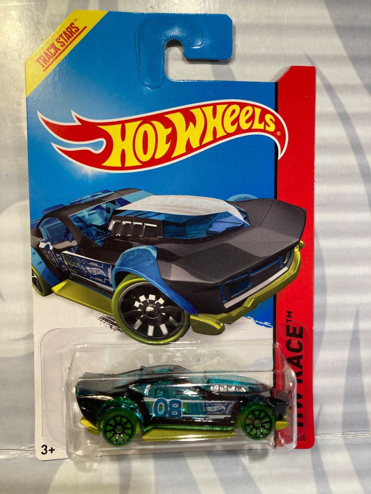 2014 HOT WHEELS ''HW RACE'' #173 = DRIFT ROD = BLACK   ,int