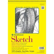 Strathmore 300 Series Sketch Pad 11x14 inch 100 Sheets Lightweight Art Paper