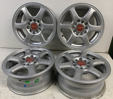 Raceline 14 X5.5 Set Of 4 Wheels Rims 5 Lug Universal 5x100 Or 5x114.3 W Caps