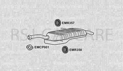 Klarius CN722E Exhaust Rear Box C4 GRAND PICASSO 1.8 2.0 06-09