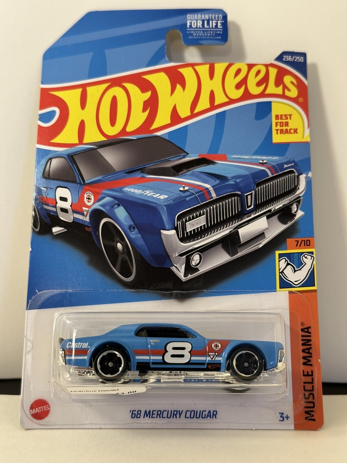 2022 Hot Wheels #236 Muscle Mania '68 Mercury Cougar NIP