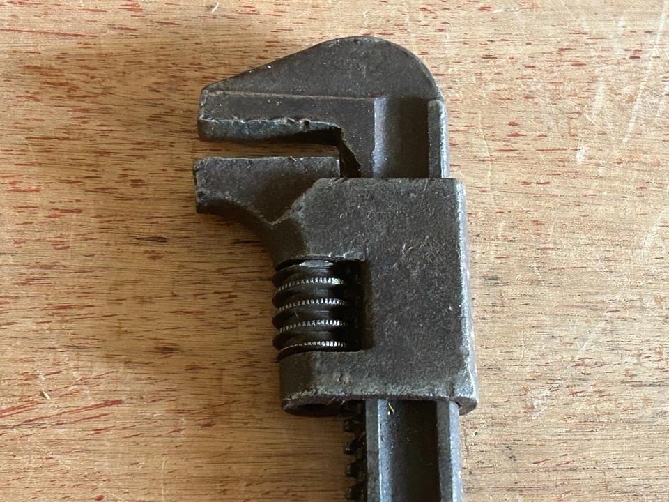 9" Auto Monkey Wrench Adjustable No 67 Vintage Unbranded Model "T" Tool