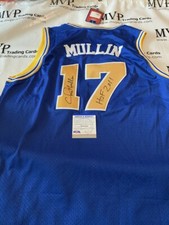 PSA/DNA Authentic Chris Mullin Autograph Golden State Warriors Jersey w/ HOF 045