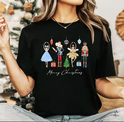 T-Shirt Weihnachten Unisex 2024, Night before Christmas Party, Nussknacker
