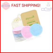 wegreeco Cotton Rounds Reusable Reusable Bamboo Makeup Remover Pads for All Skin