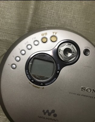 Sony D-FJ401 Portable CD Walkman Player | AM/FM Radio | Silver