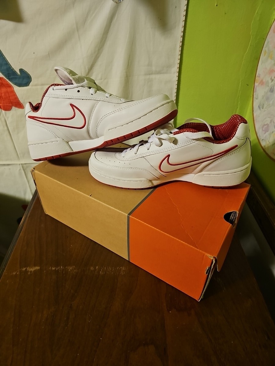 Vintage Nike WMNS Franchise Low Plus Red Heart 310346-111 Sz 9.5
